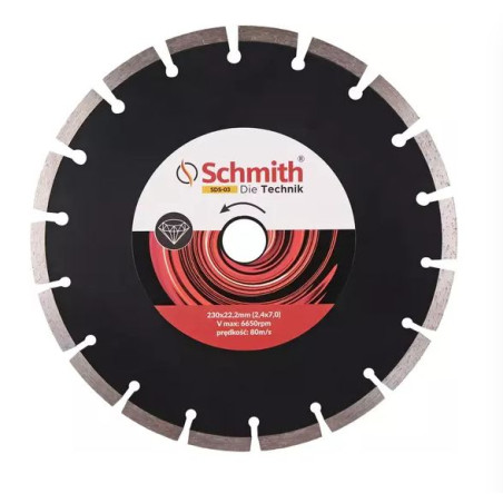 TARCZA DIAMENTOWA  230mm  Segmentowa SCHMITH